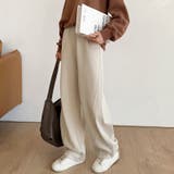 裏起毛 カーブパンツ ゆったりワイドパンツ | COCOMOMO | 詳細画像24