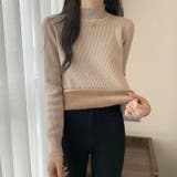 裏起毛 フリルハイネック リブニット | COCOMOMO | 詳細画像12 