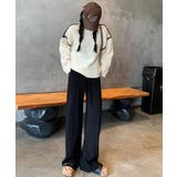 ワイドパンツ ニットパンツ ゆったりストレートパンツ | COCOMOMO | 詳細画像23 