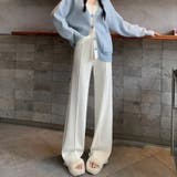 ワイドパンツ ニットパンツ ゆったりストレートパンツ | COCOMOMO | 詳細画像4 