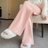 ワイドパンツ ニットパンツ ゆったりストレートパンツ | COCOMOMO | 詳細画像9 