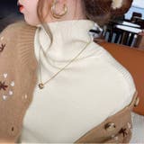 リブニット タートルネック ストレッチニット | COCOMOMO | 詳細画像3 