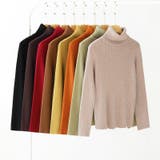 リブニット タートルネック ストレッチニット | COCOMOMO | 詳細画像37 