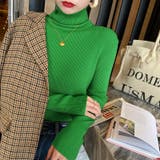 リブニット タートルネック ストレッチニット | COCOMOMO | 詳細画像28