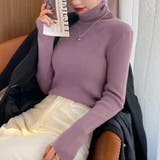 リブニット タートルネック ストレッチニット | COCOMOMO | 詳細画像30