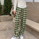 裏起毛 チェック柄パンツ ワイドパンツ | COCOMOMO | 詳細画像19 