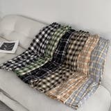 裏起毛 チェック柄パンツ ワイドパンツ | COCOMOMO | 詳細画像23 