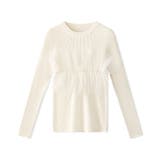 チュールドッキングニット ビスチェ風 リブニット | COCOMOMO | 詳細画像24