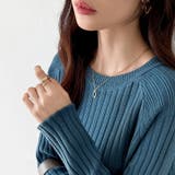 ラグランスリーブニット スリットニット ゆったり体型カバー | COCOMOMO | 詳細画像11