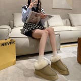 ムートンブーツ 厚底 ショートブーツ | COCOMOMO | 詳細画像12 