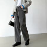 裏起毛 デニムパンツ セミワイドストレートパンツ | COCOMOMO | 詳細画像15 