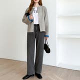 裏起毛 デニムパンツ セミワイドストレートパンツ | COCOMOMO | 詳細画像24 