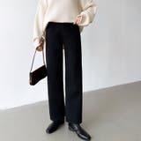 裏起毛 デニムパンツ セミワイドストレートパンツ | COCOMOMO | 詳細画像39 