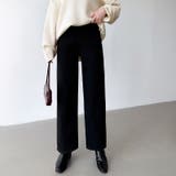 裏起毛 デニムパンツ セミワイドストレートパンツ | COCOMOMO | 詳細画像41 