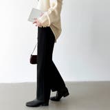 裏起毛 デニムパンツ セミワイドストレートパンツ | COCOMOMO | 詳細画像47 