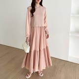 ベスト付きワンピース プリーツワンピース ロングワンピース | COCOMOMO | 詳細画像41