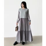 ベスト付きワンピース プリーツワンピース ロングワンピース | COCOMOMO | 詳細画像60