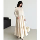 ベスト付きワンピース プリーツワンピース ロングワンピース | COCOMOMO | 詳細画像51