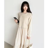 ベスト付きワンピース プリーツワンピース ロングワンピース | COCOMOMO | 詳細画像56