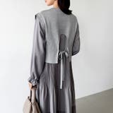 ベスト付きワンピース プリーツワンピース ロングワンピース | COCOMOMO | 詳細画像31