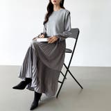 ベスト付きワンピース プリーツワンピース ロングワンピース | COCOMOMO | 詳細画像32