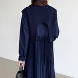 ベスト付きワンピース プリーツワンピース ロングワンピース | COCOMOMO | 詳細画像19
