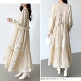 ベスト付きワンピース プリーツワンピース ロングワンピース | COCOMOMO | 詳細画像5