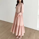 ベスト付きワンピース プリーツワンピース ロングワンピース | COCOMOMO | 詳細画像40