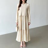 ベスト付きワンピース プリーツワンピース ロングワンピース | COCOMOMO | 詳細画像9