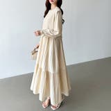 ベスト付きワンピース プリーツワンピース ロングワンピース | COCOMOMO | 詳細画像11