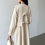 ベスト付きワンピース プリーツワンピース ロングワンピース | COCOMOMO | 詳細画像12