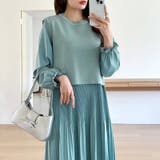 ベスト付きワンピース プリーツワンピース ロングワンピース | COCOMOMO | 詳細画像46