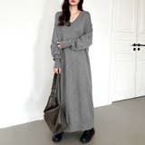 選べる2丈 Vネックワンピース ロングワンピース | COCOMOMO | 詳細画像2