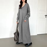 選べる2丈 Vネックワンピース ロングワンピース | COCOMOMO | 詳細画像3