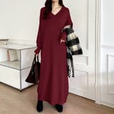 選べる2丈 Vネックワンピース ロングワンピース | COCOMOMO | 詳細画像34
