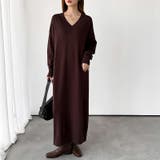 新色登場 Vネックワンピース ロングワンピース | COCOMOMO | 詳細画像63 
