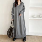 選べる2丈 Vネックワンピース ロングワンピース | COCOMOMO | 詳細画像8