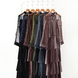 ティアードベロアワンピース パーティードレス 結婚式 | COCOMOMO | 詳細画像66