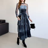 ティアードベロアワンピース パーティードレス 結婚式 | COCOMOMO | 詳細画像20