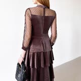 ティアードベロアワンピース パーティードレス 結婚式 | COCOMOMO | 詳細画像61