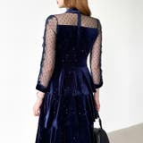 ティアードベロアワンピース パーティードレス 結婚式 | COCOMOMO | 詳細画像46