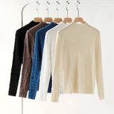 ギャザーニット ハイネック シャーリングニット | COCOMOMO | 詳細画像24