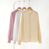 フリルネックシャツ シャツブラウス オフィス | COCOMOMO | 詳細画像21