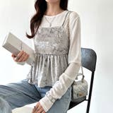 ベロアキャミソール ペプラムビスチェ バックリボン | COCOMOMO | 詳細画像12 