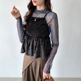 ベロアキャミソール ペプラムビスチェ バックリボン | COCOMOMO | 詳細画像16 