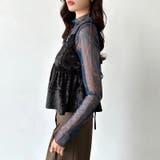 ベロアキャミソール ペプラムビスチェ バックリボン | COCOMOMO | 詳細画像17 