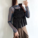 ベロアキャミソール ペプラムビスチェ バックリボン | COCOMOMO | 詳細画像19 