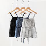 ベロアキャミソール ペプラムビスチェ バックリボン | COCOMOMO | 詳細画像21 