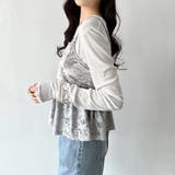 ベロアキャミソール ペプラムビスチェ バックリボン | COCOMOMO | 詳細画像9 