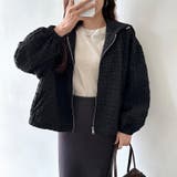 ふくれジャガード ブルゾン ライトアウター | COCOMOMO | 詳細画像15